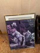 WOOD MAGAZINE RACK AND WALL HANGINGS