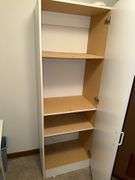 WHITE WOOD CABINET 16”D x 24”W x 72”H