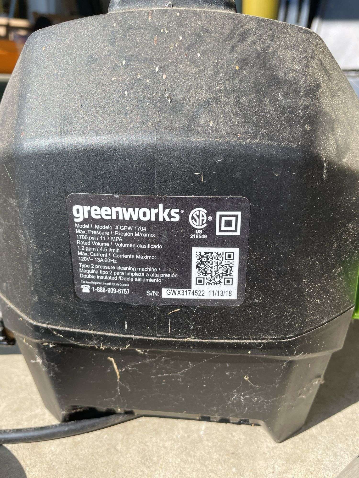 SHOP-VAC, PRESSURE WASHER, METAL ROLLING CART