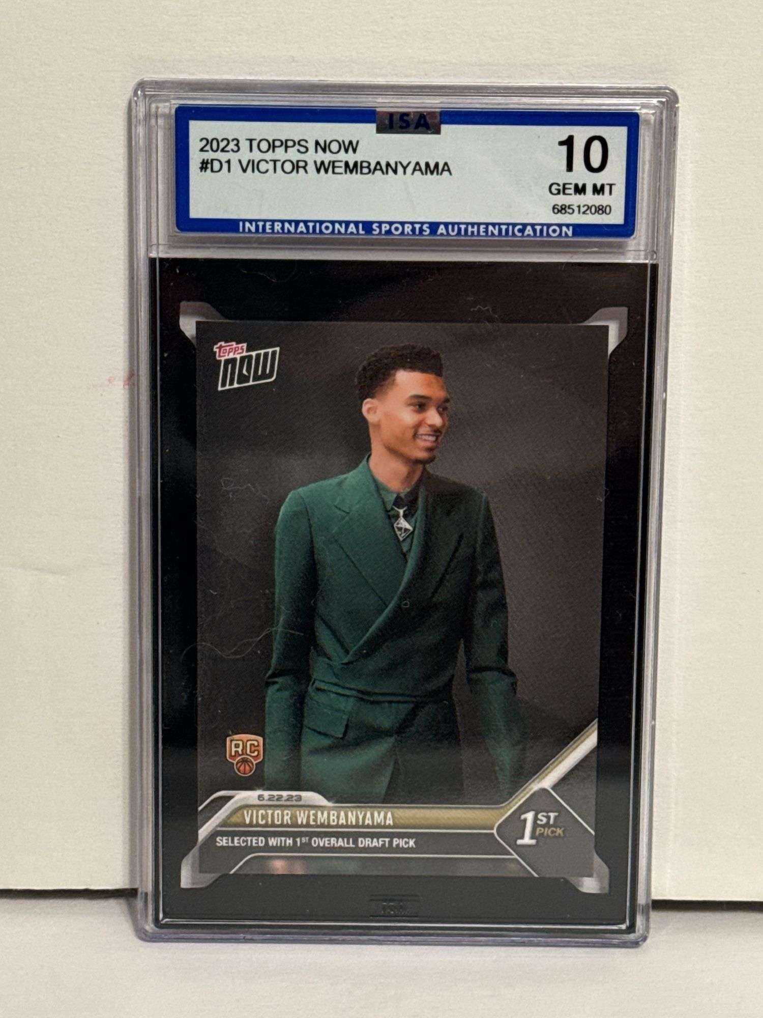 2023 Topps Now Victor Wembanyama RC (Gem Mint 10)