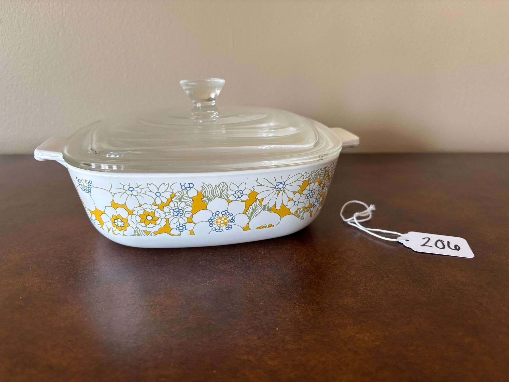 CorningWare Floral Bouquet Casserole Dish with Lid