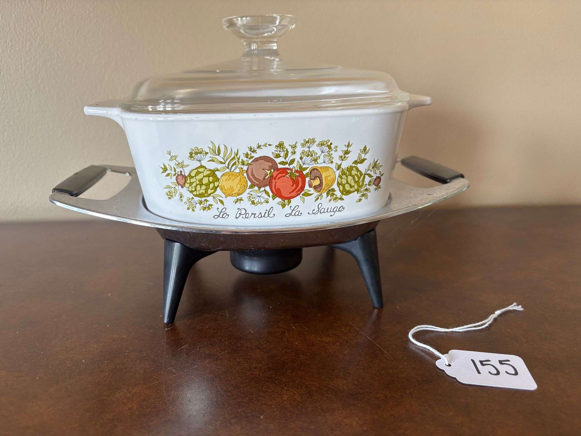 CorningWare Spice of Life Casserole Dish with Original Trivet Warmer