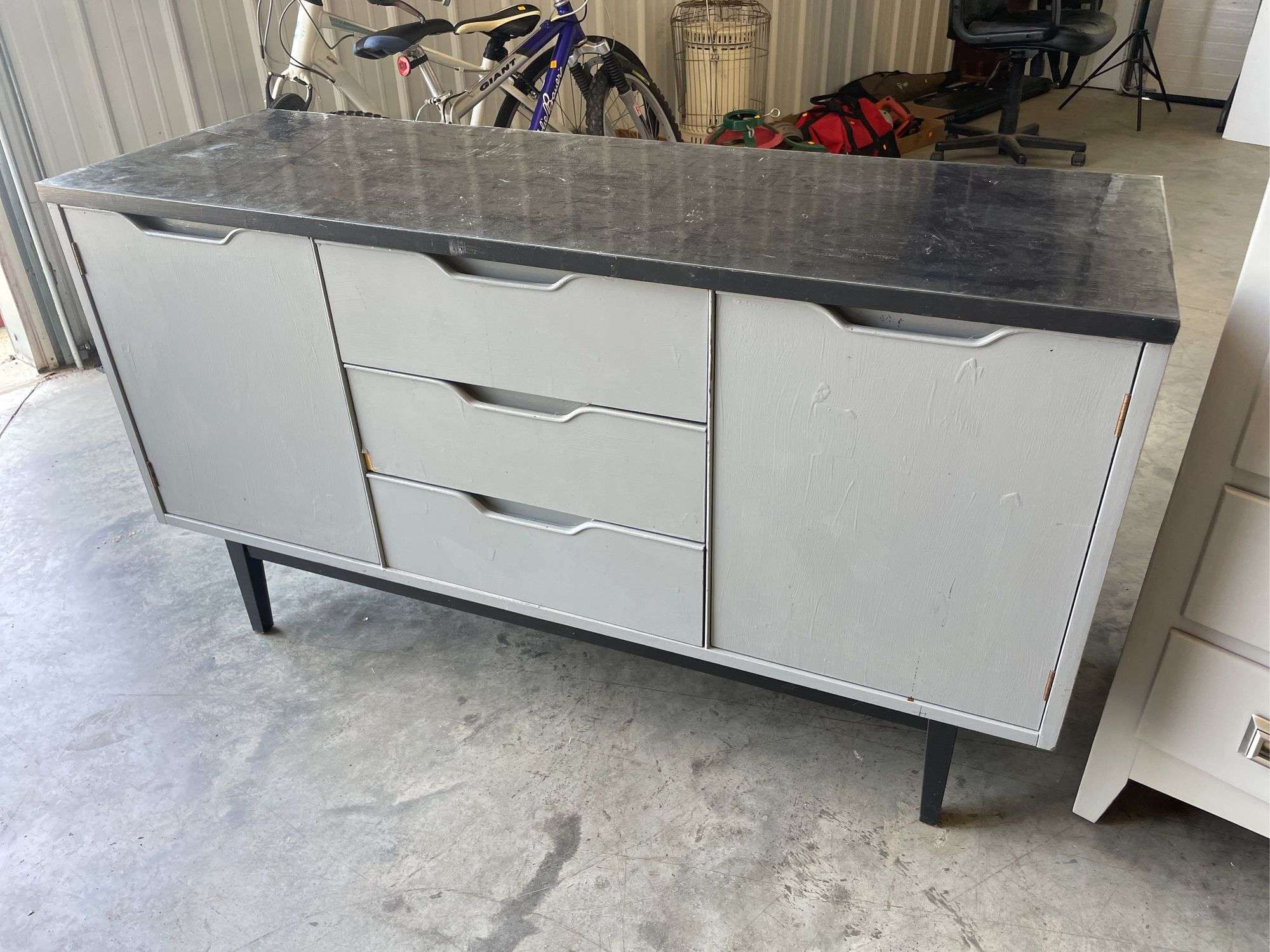 TV stand with matching chest of drawers