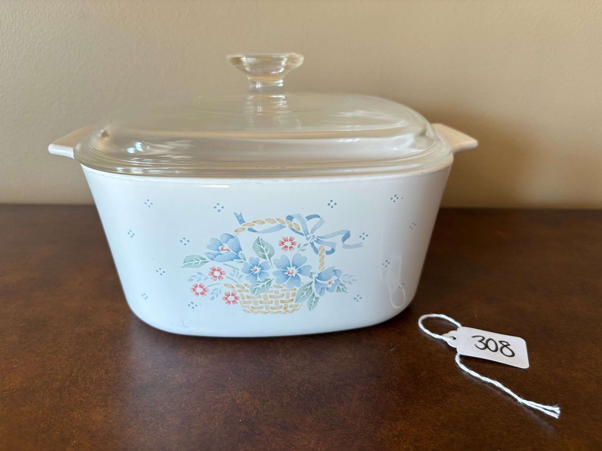 CorningWare Country Cornflower Casserole Dish with Lid