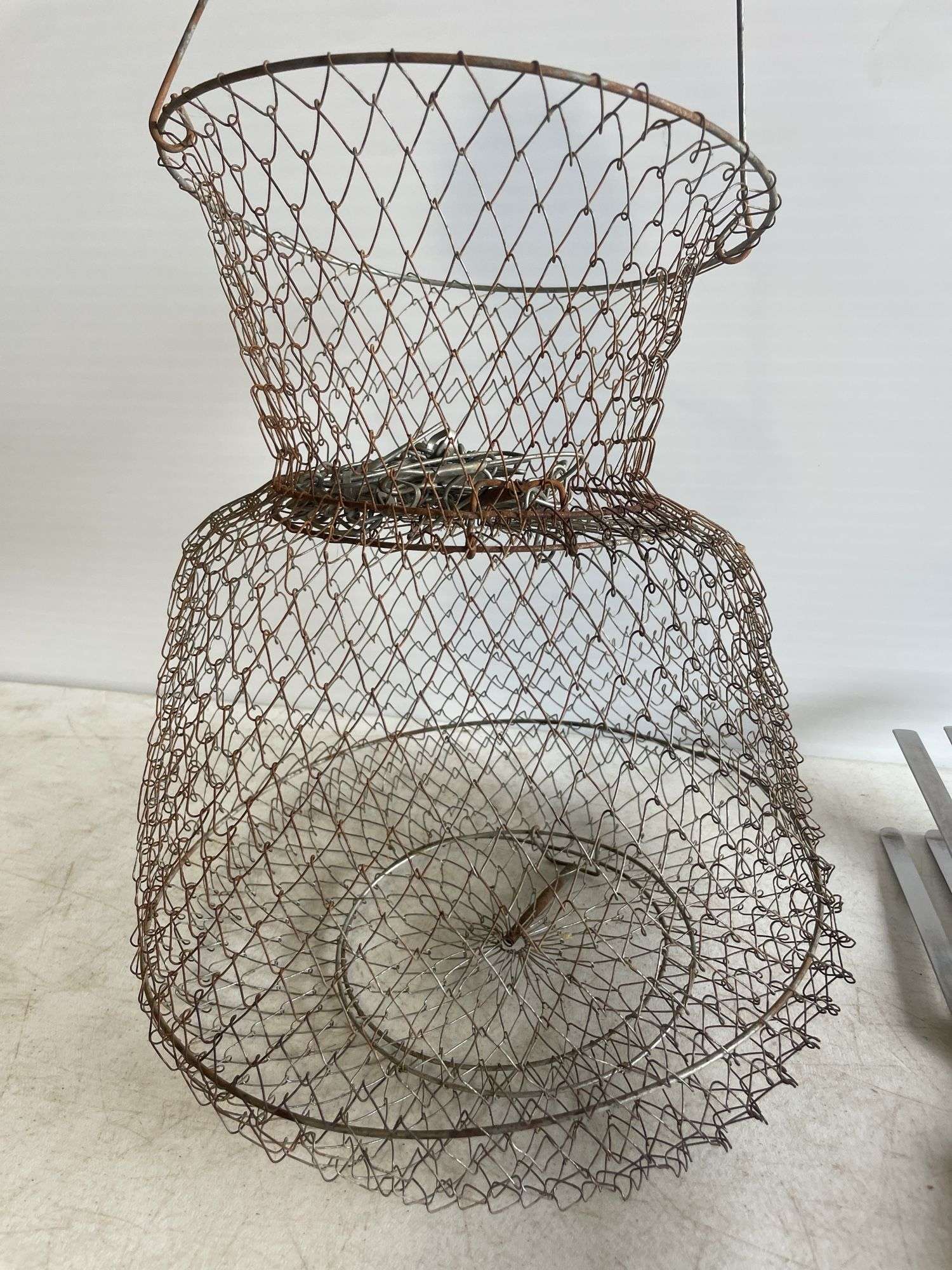 Fish basket and grilling utensils