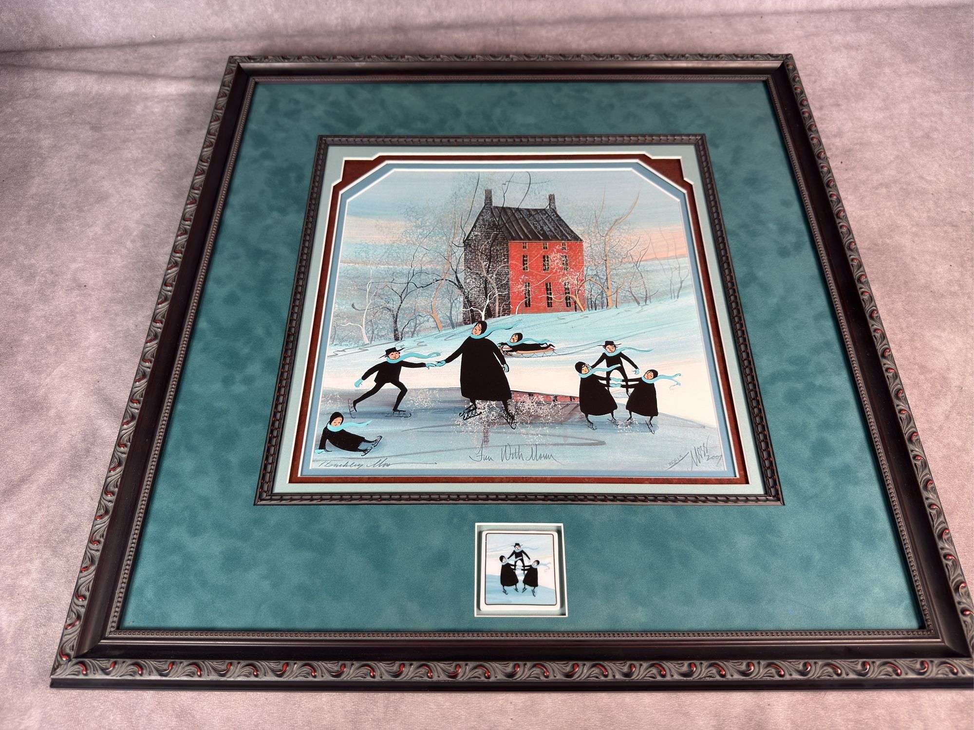 P BUCKLEY MOSS FUN WITH MOM. MEMBER LITHOGRAPH - Kaufman Realty