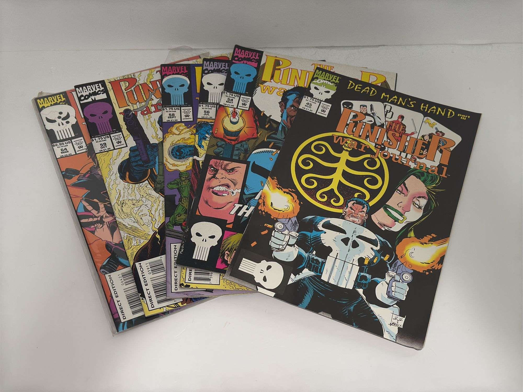 Marvel Comics The Punisher: War Journal Vol. 1 #’s 45, 54, 56, 58, 59 and 64