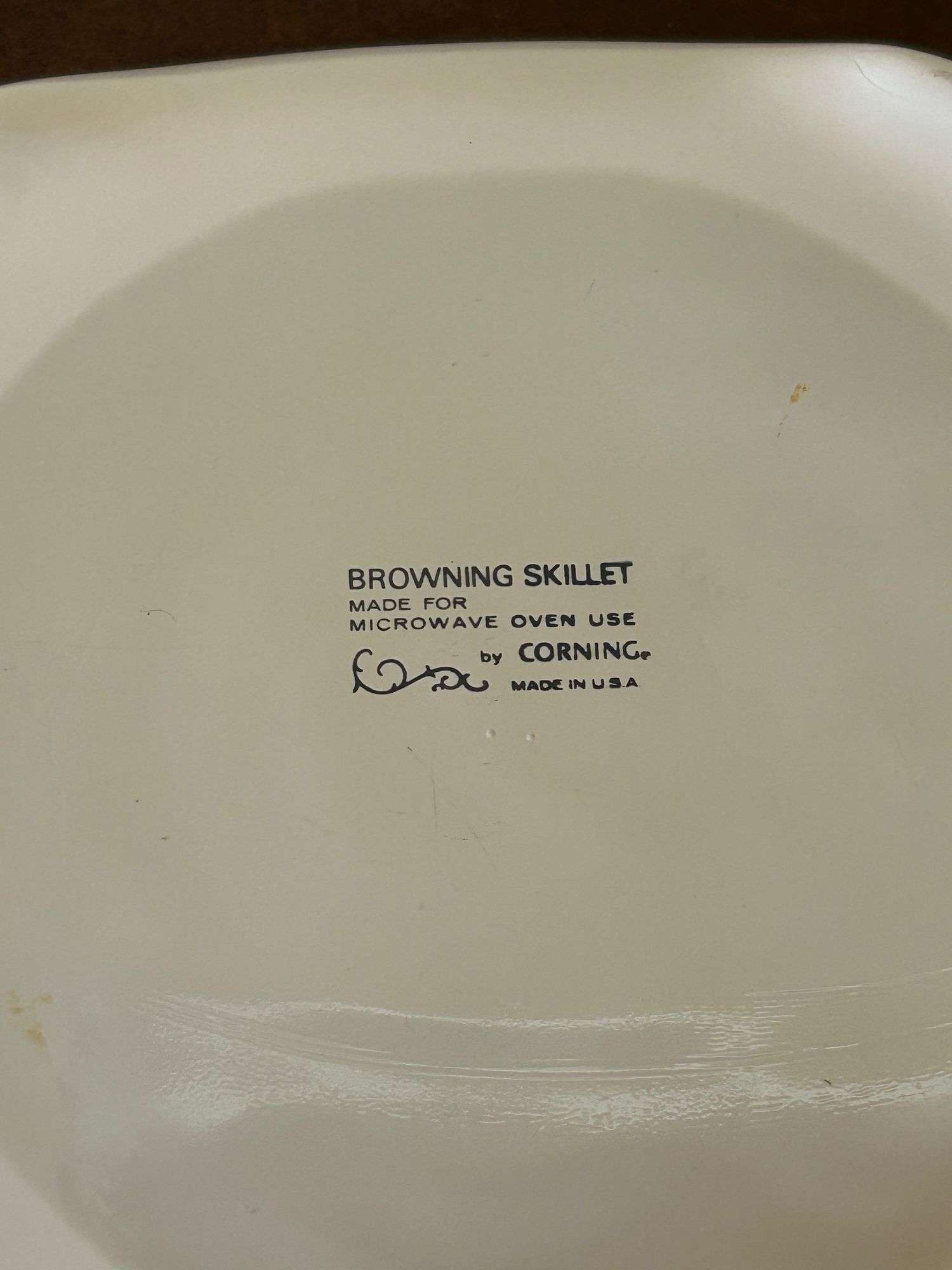CorningWare Blue Filligree Browning Skillet with Lid
