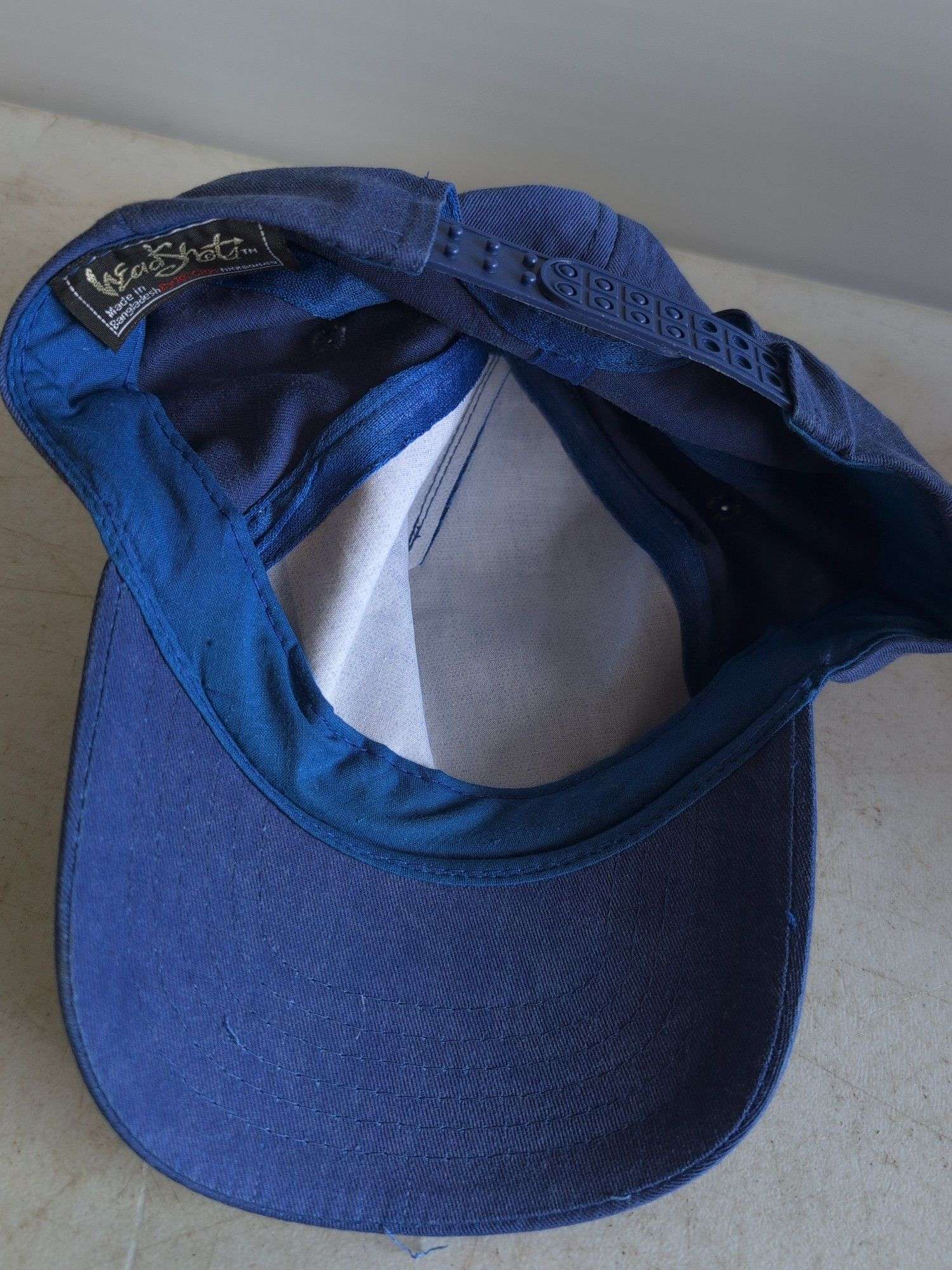 Vintage blue Indians hat and blue hat