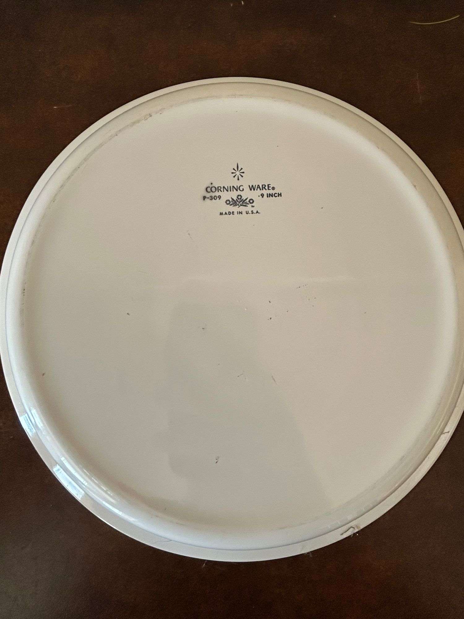 CorningWare Blue Cornflower 9-inch Pie Plate