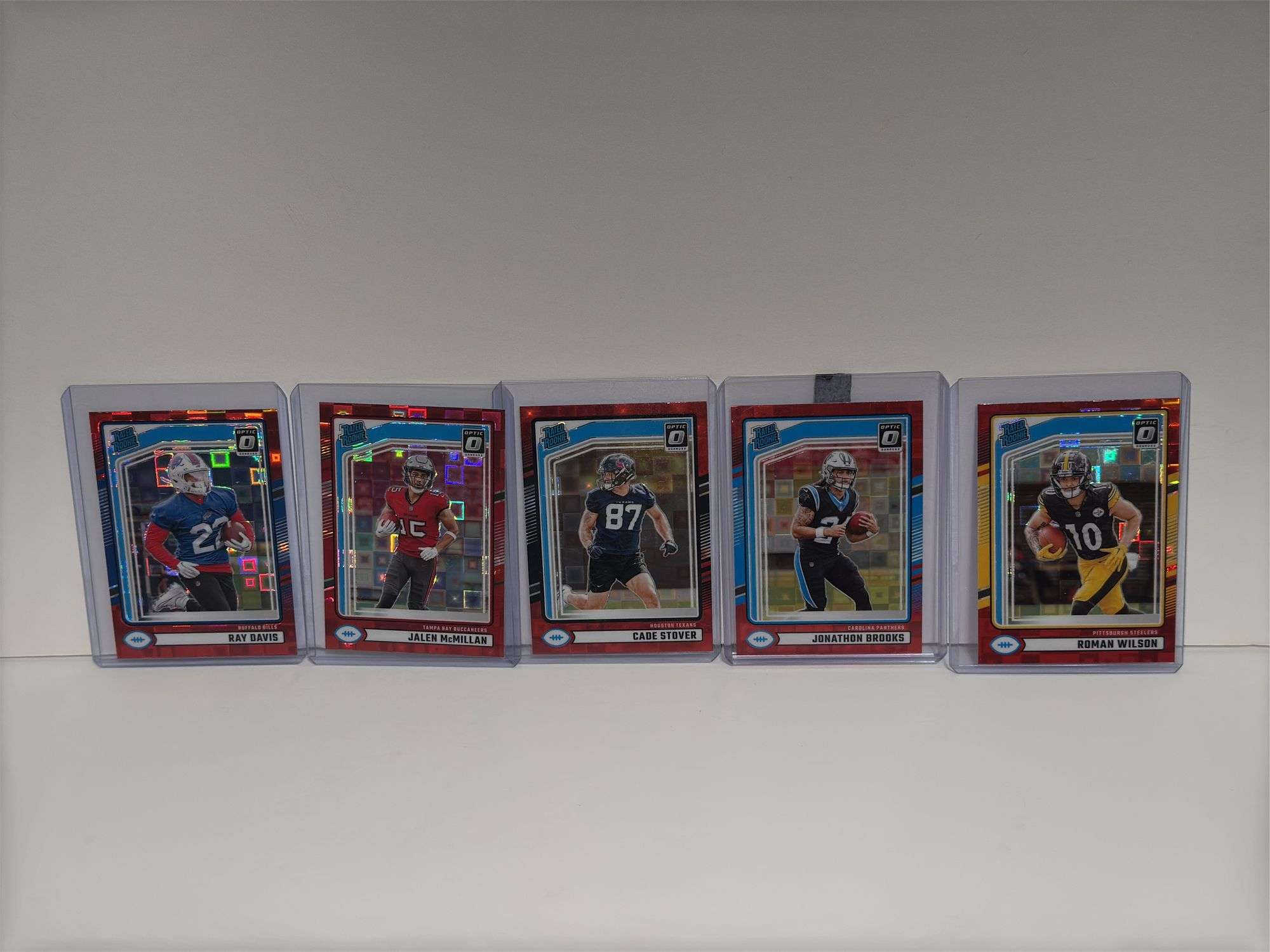 2024 Donruss Optic Rated Rookie Red Pandora Short Print Parallel Refractors of Jonathon Brooks, Roma