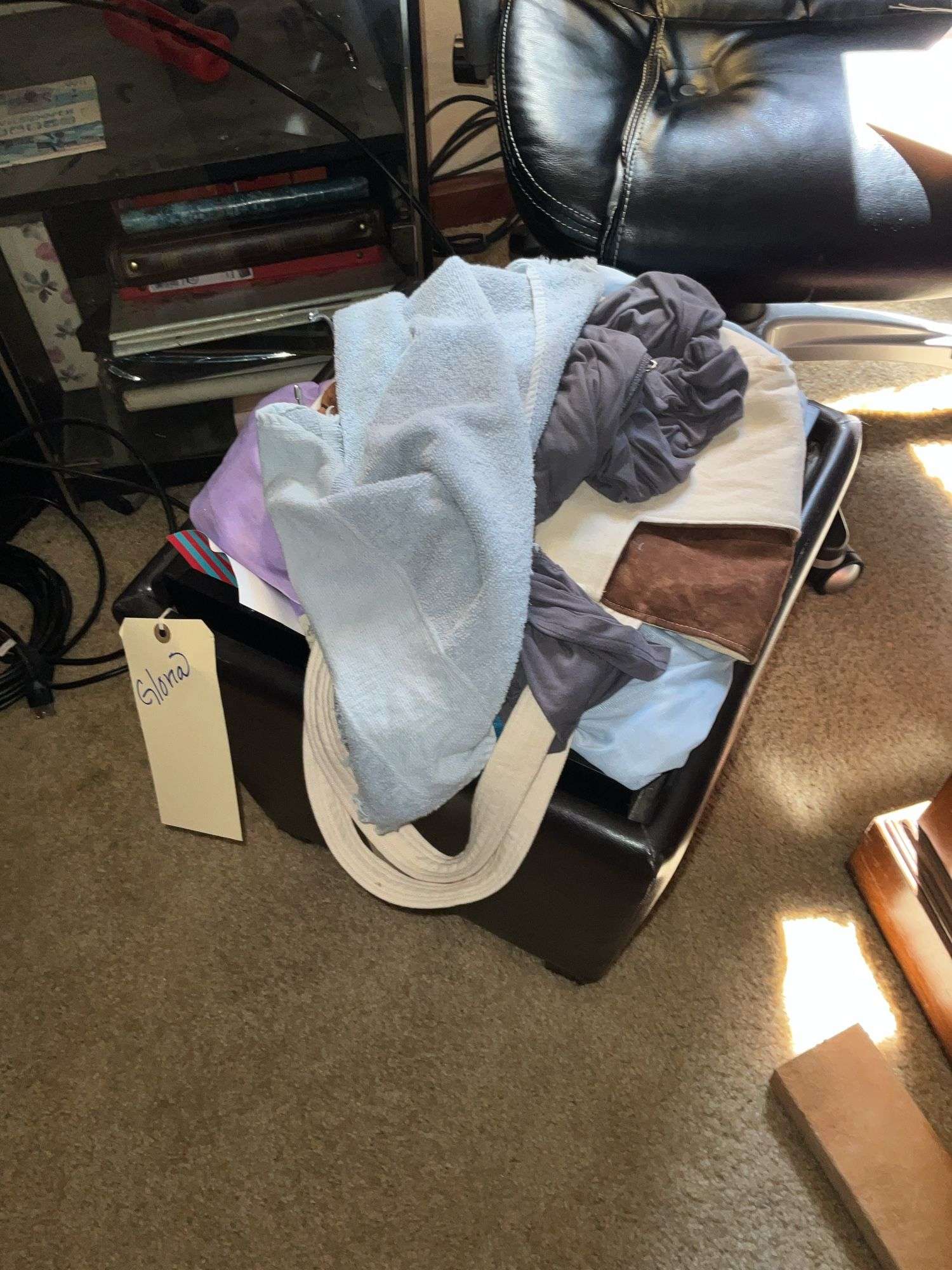 OFFICE CHAIR AND STORAGE BIN
