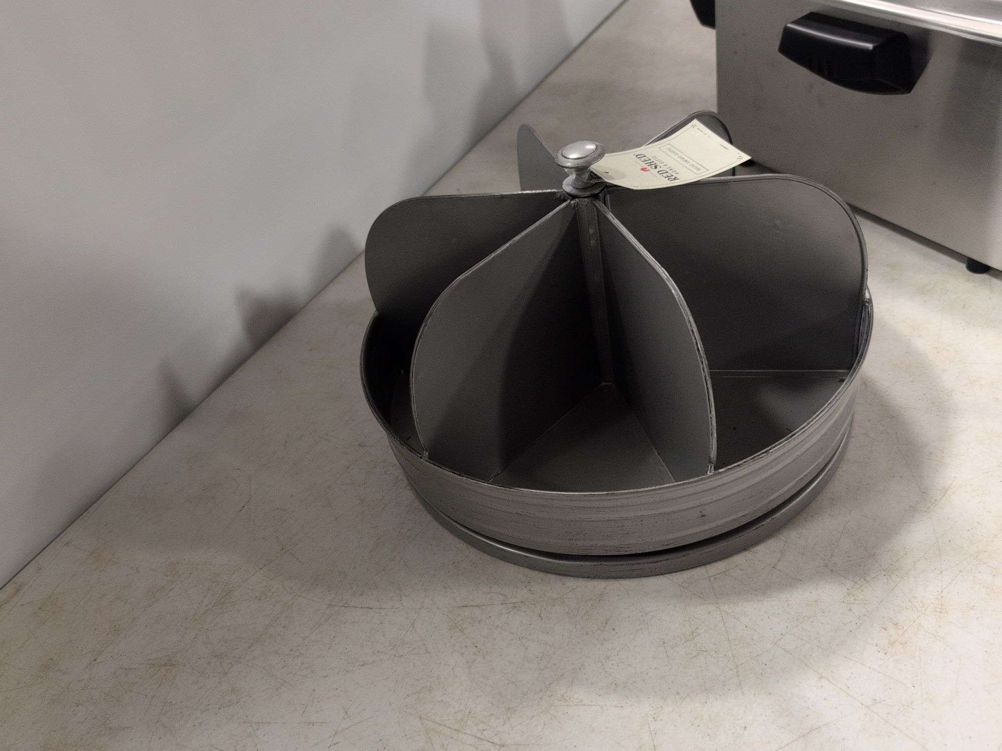Cuisinart mini deep fryer and spinning metal tray - both like new