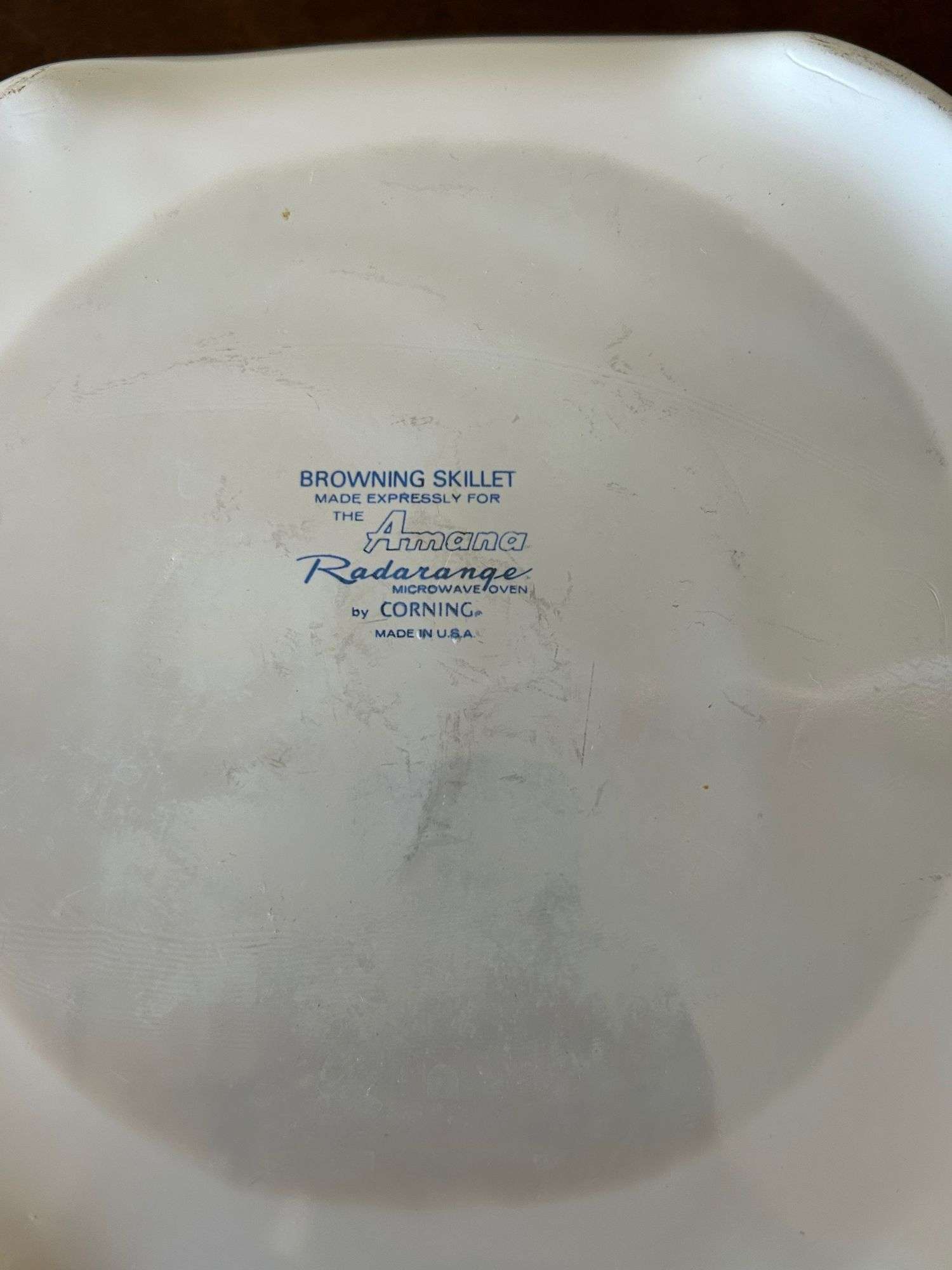 CorningWare Blue Colonial House Browning Skillet