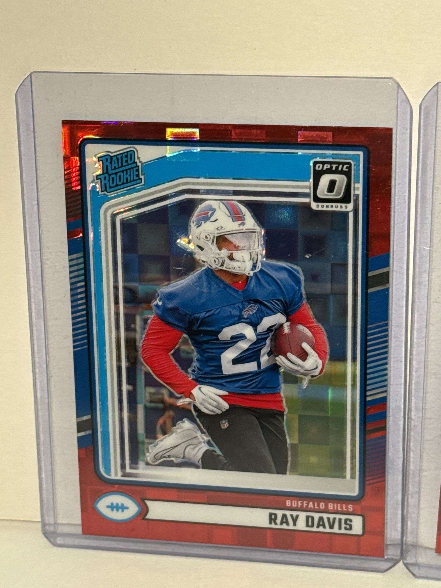 2024 Donruss Optic Rated Rookie Red Pandora Short Print Parallel Refractors of Jonathon Brooks, Roma