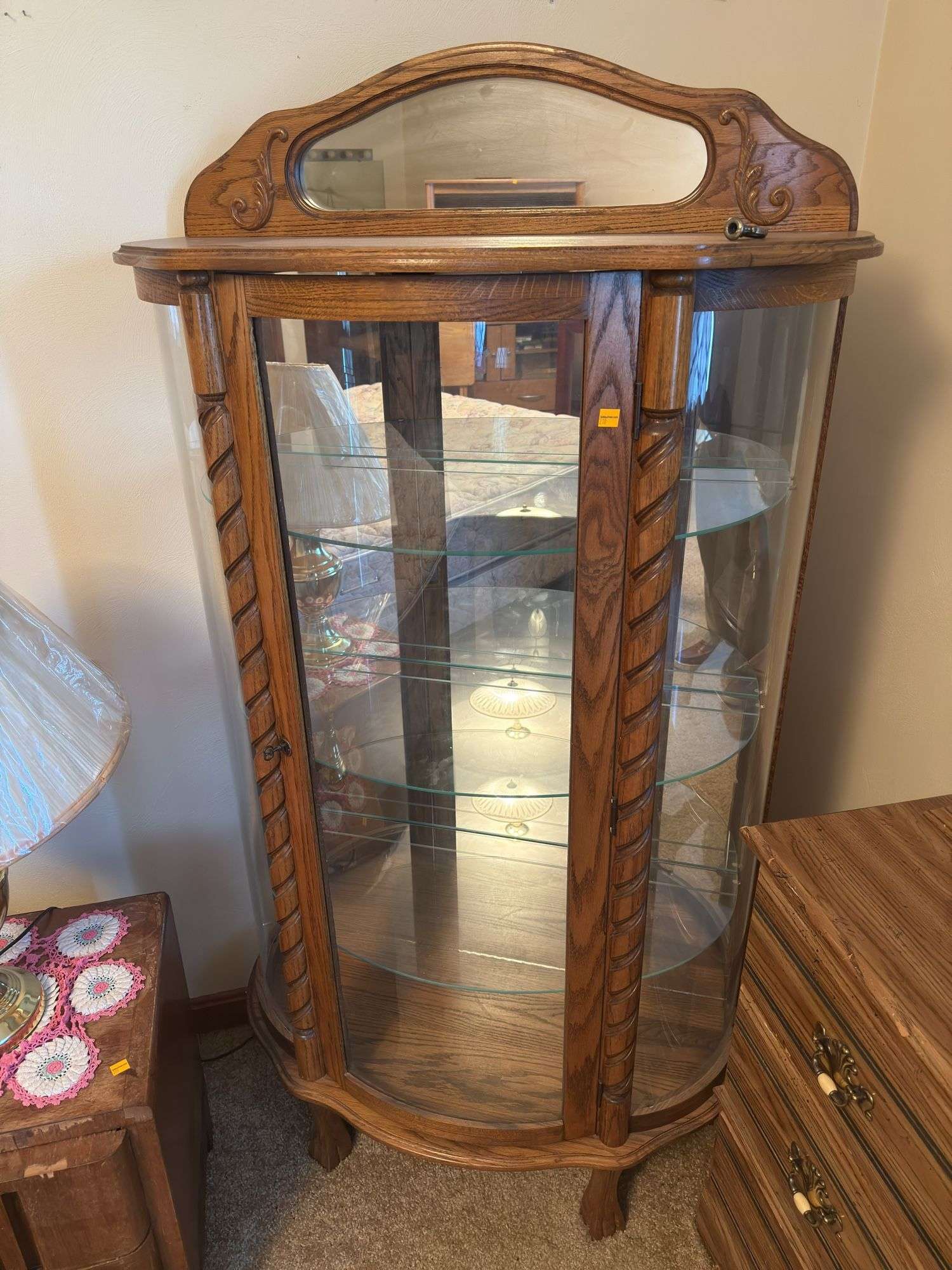 OAK AND GLASS SHOWCASE