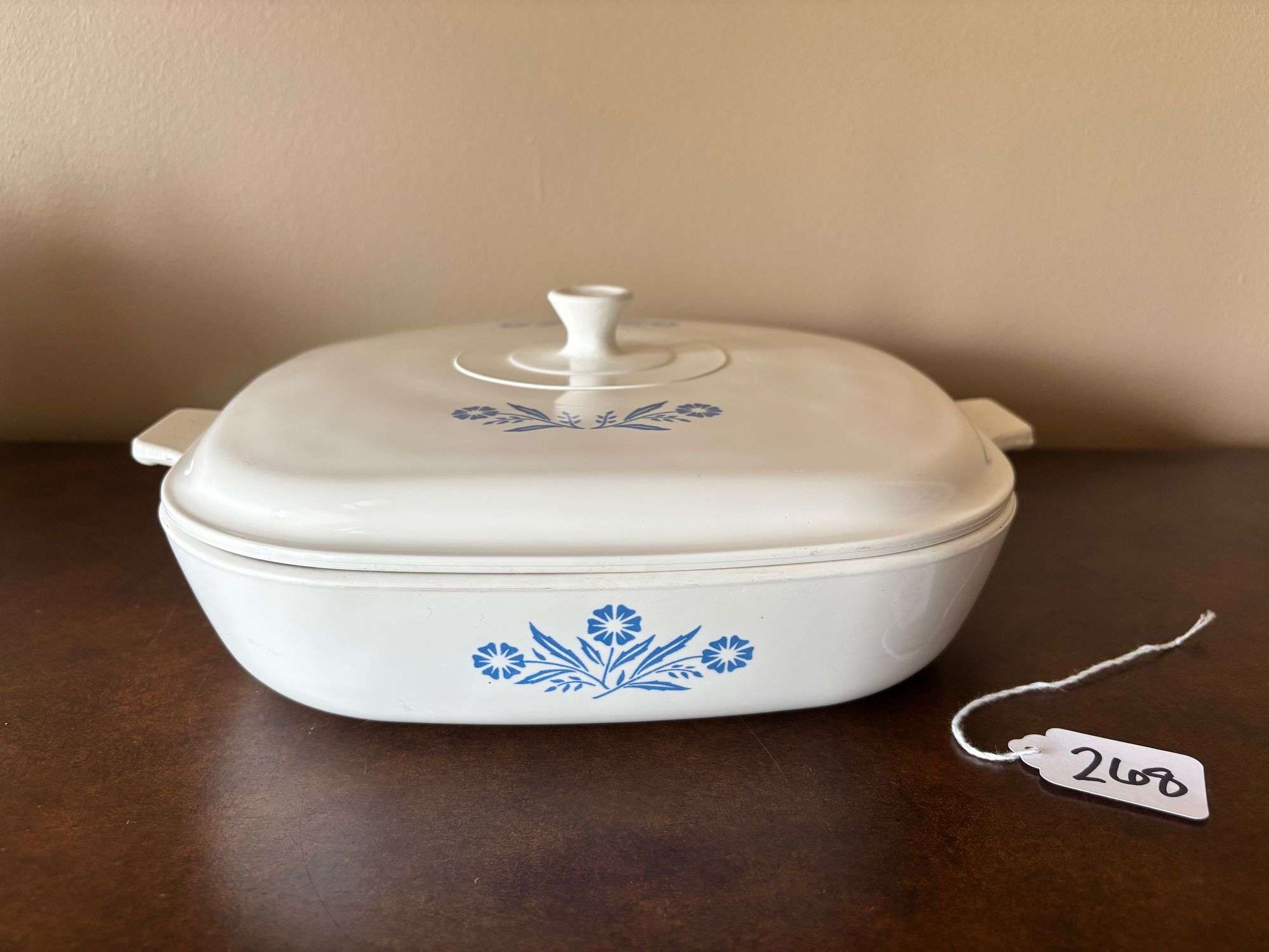 CorningWare Blue Cornflower Casserole Dish with Lid