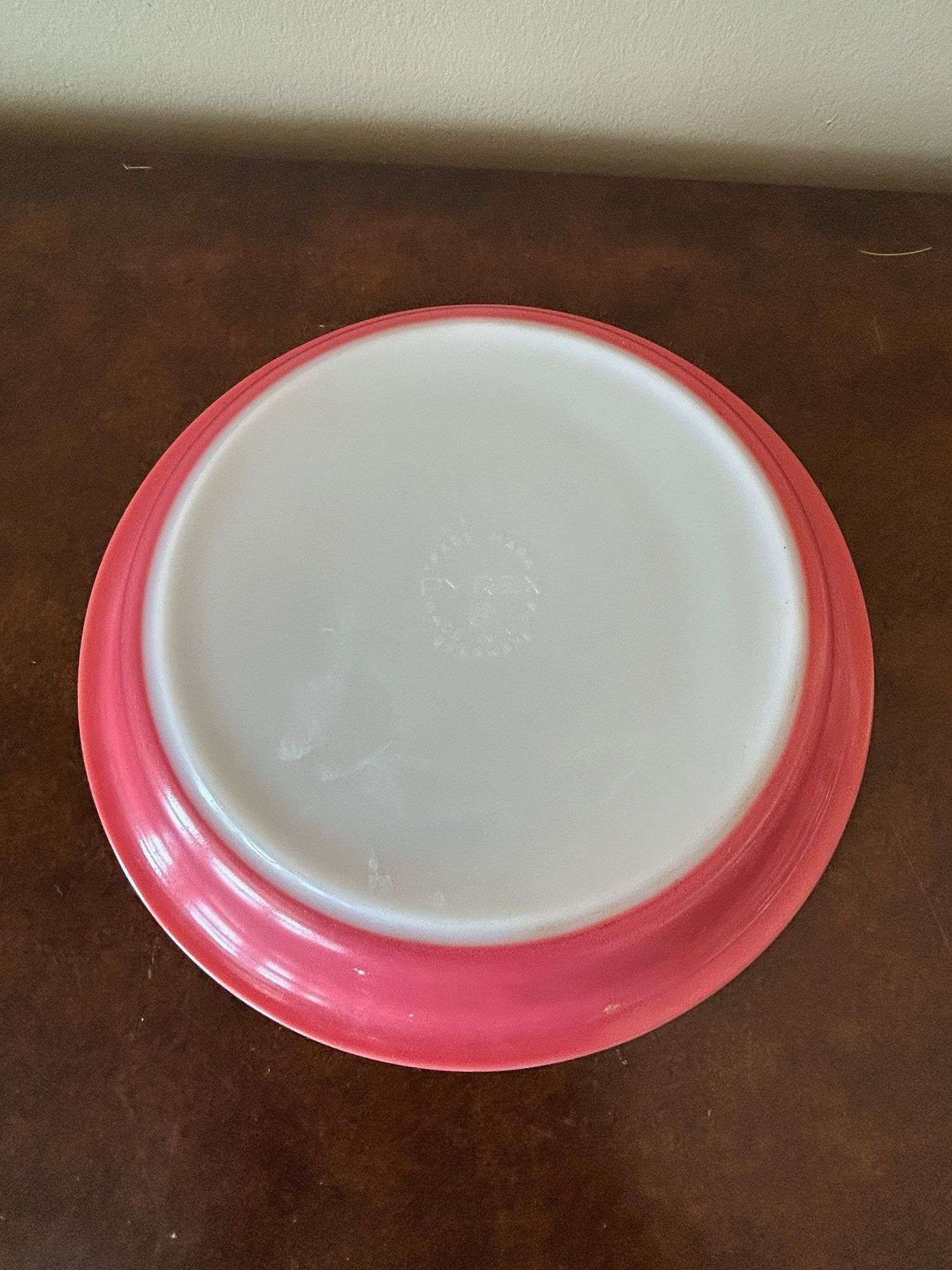 Flamingo Pink Pyrex Pie Plate