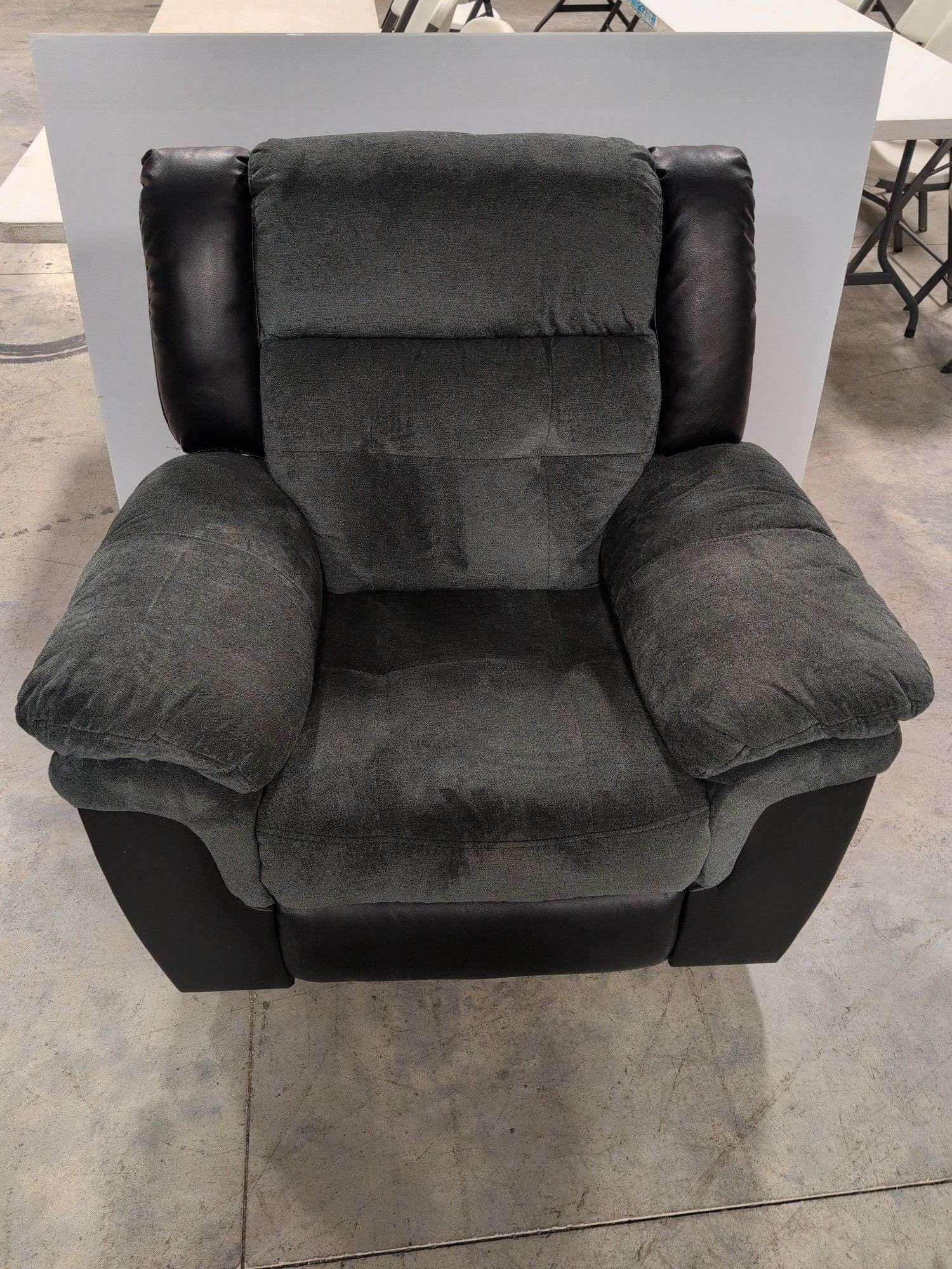 Swade manual rocker recliner with leather accents - great condition