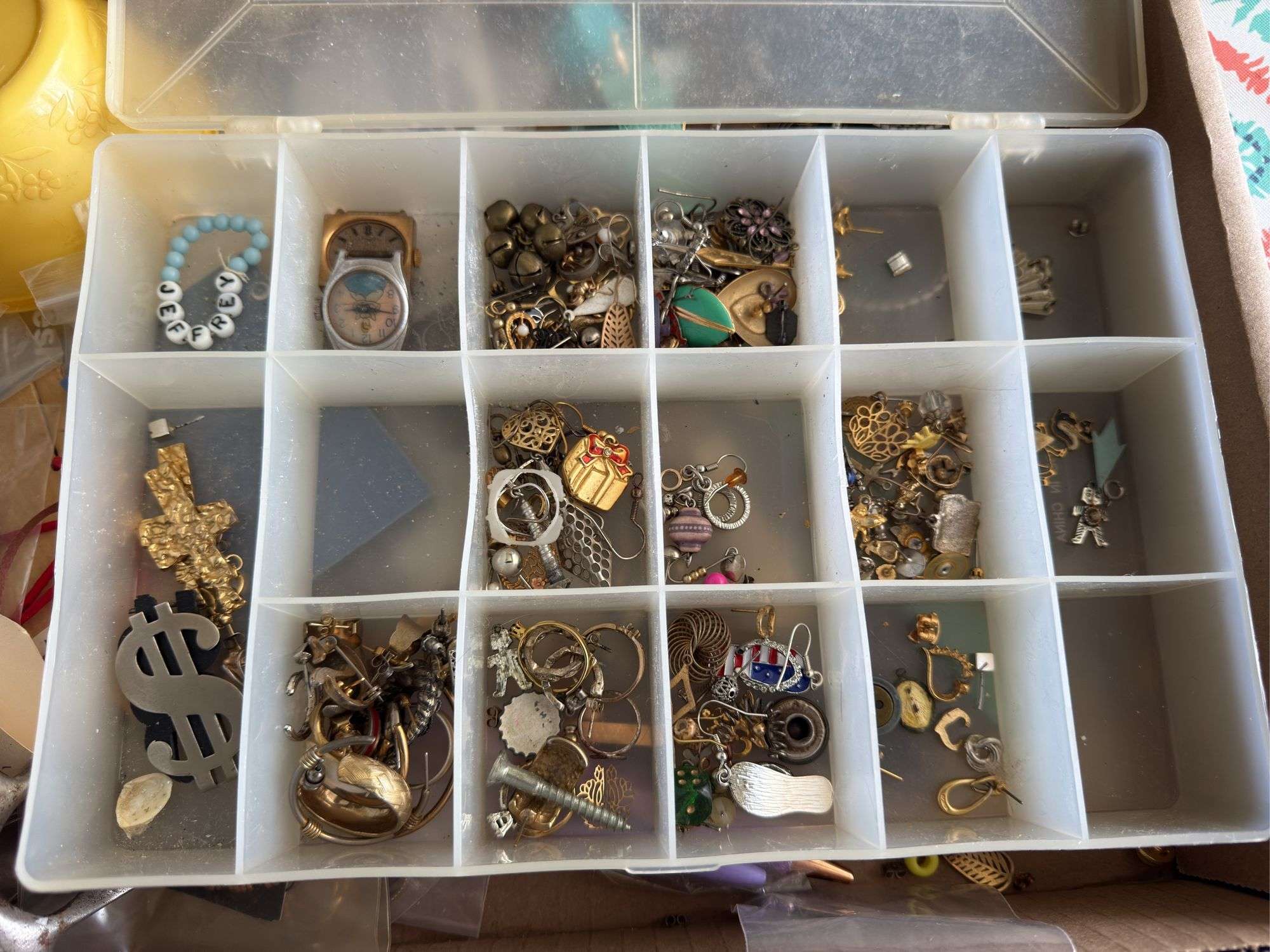 VARIETY OF JEWELRY INCL. 1 OUNCE SILVER, COCA-COLA BOTTLE OPENER