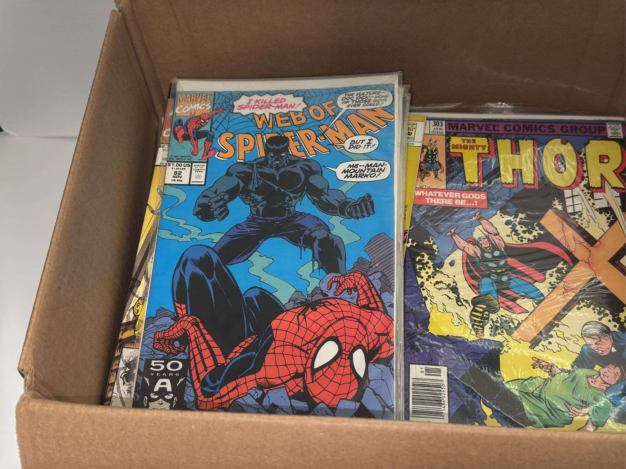 Assortment of Marvel Comics (Includes Spider-Man, Thor, Ghost Rider, Morbius, Fantastic Four, and Mo