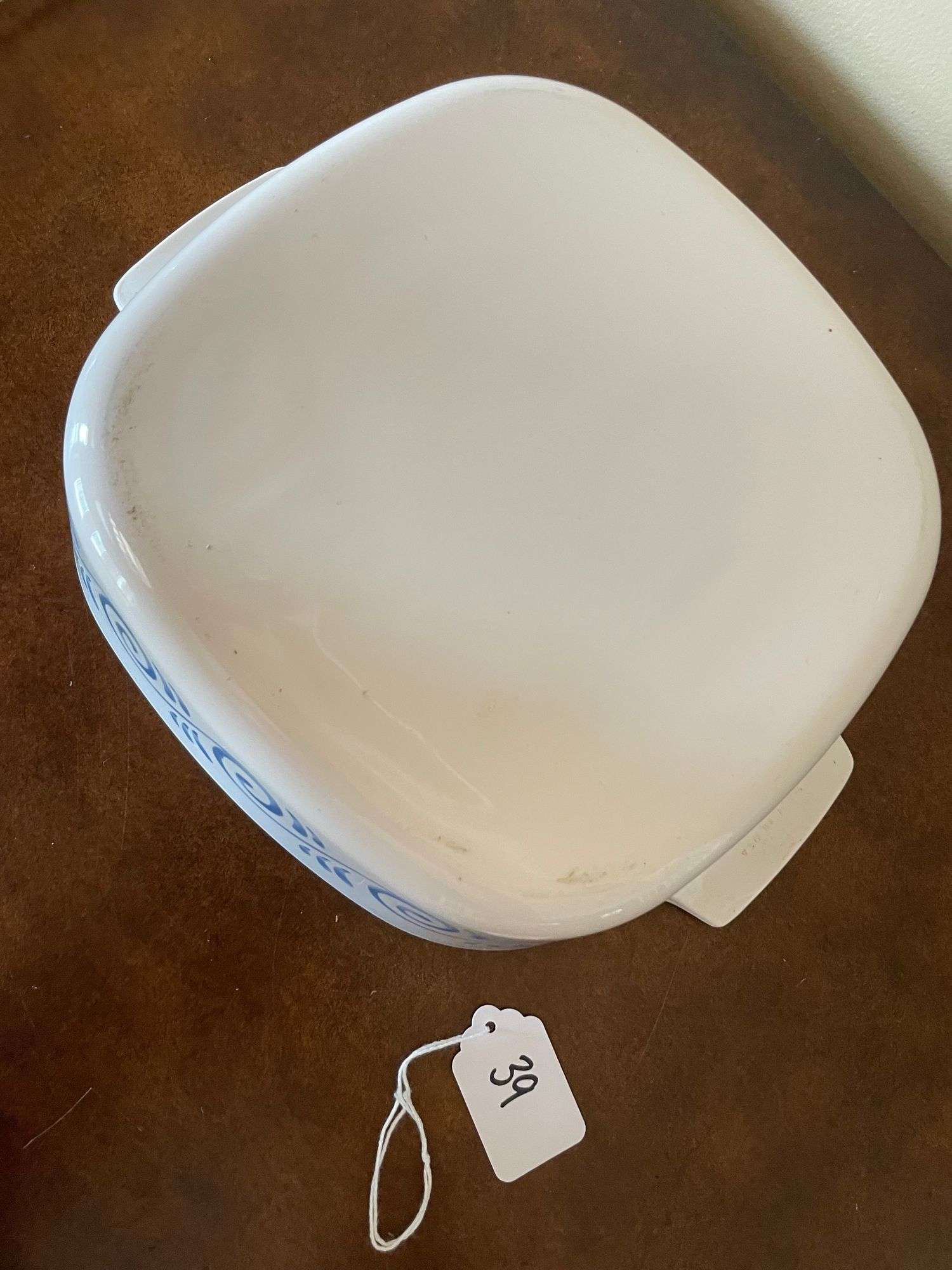 Corning Ware Blue Scroll/Ocean View Casserole Dish with Lid