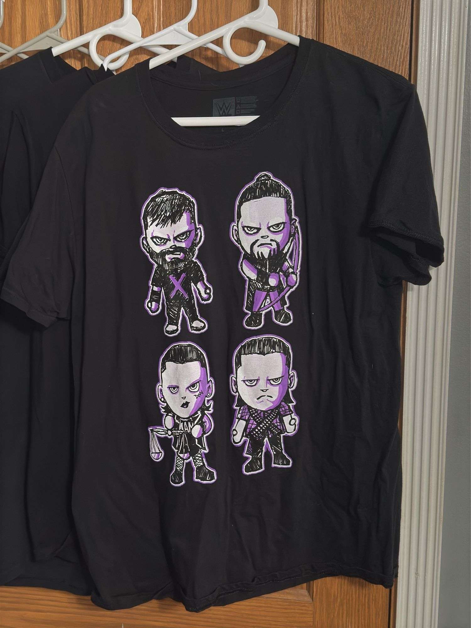 (5) Pro Wrestling Shirts (Size M-L)