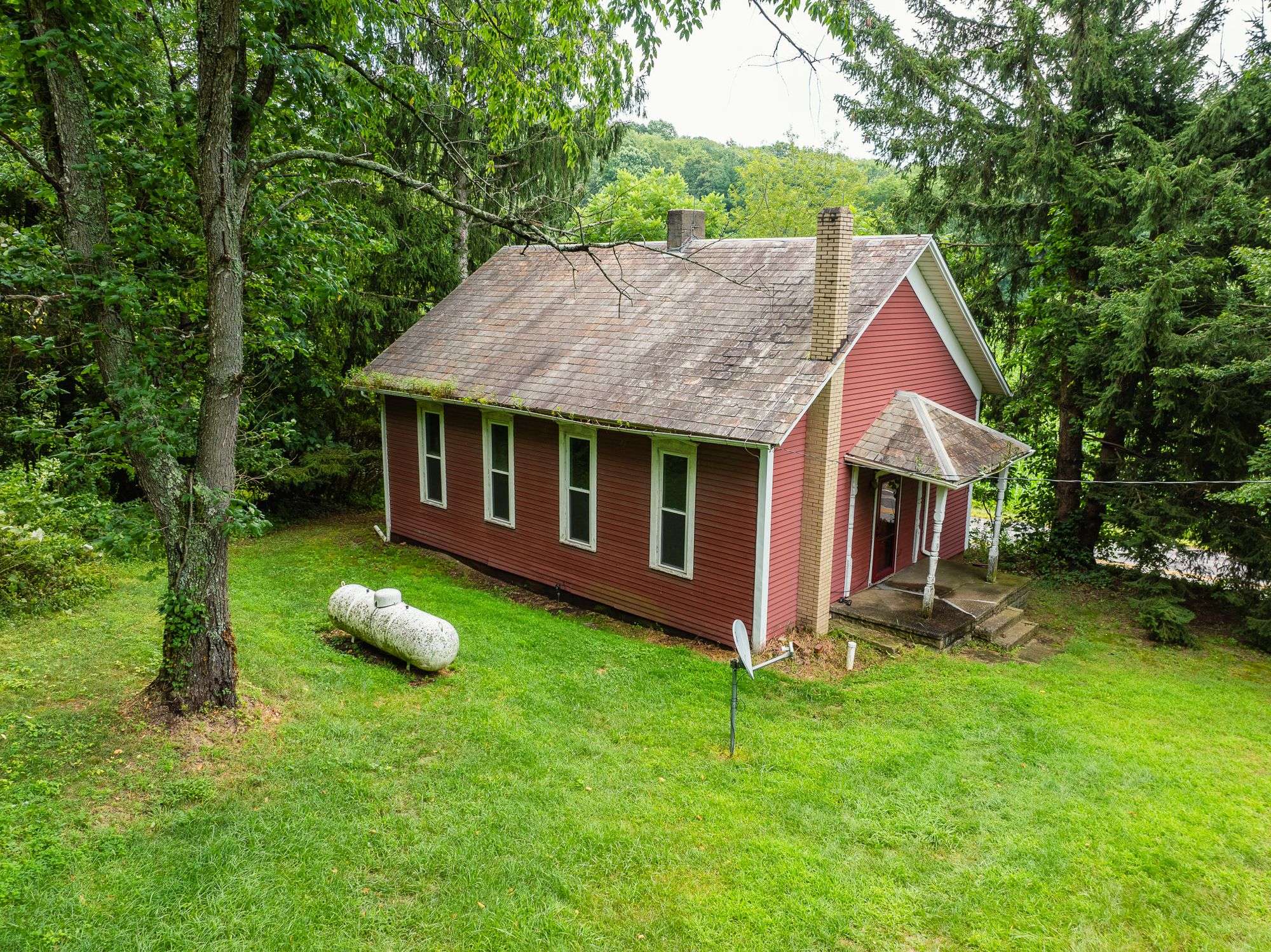 ABSOLUTE Rustic Schoolhouse Home on 2.3 Acres - Kaufman Realty & Auctions