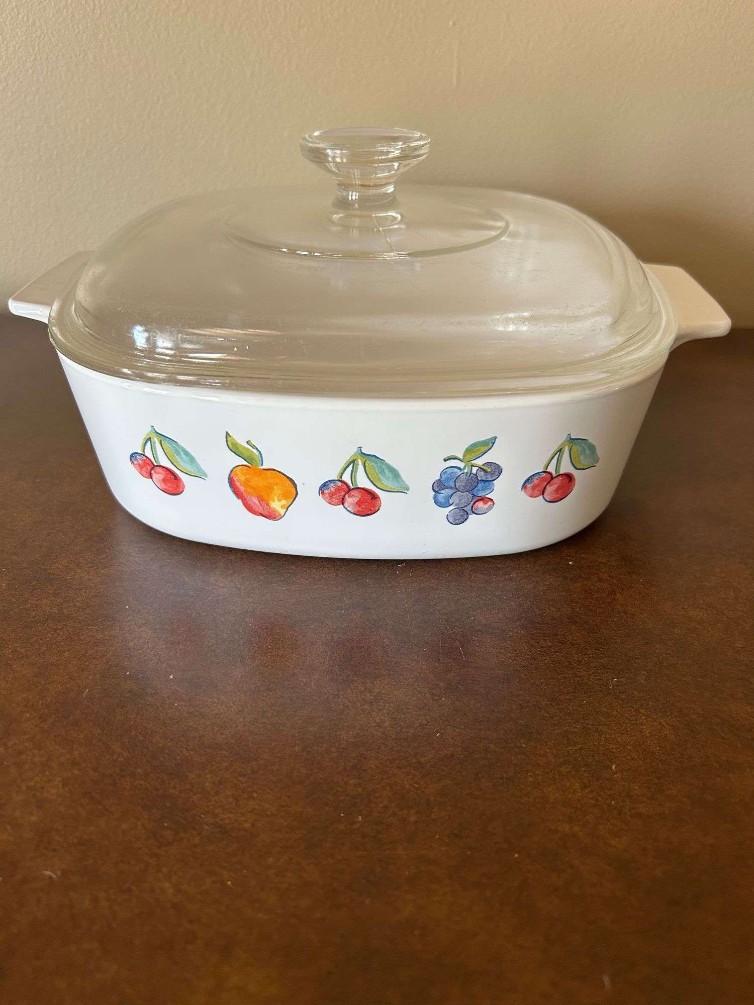 CorningWare Fruit Basket A-2-B Casserole Dish with Lid