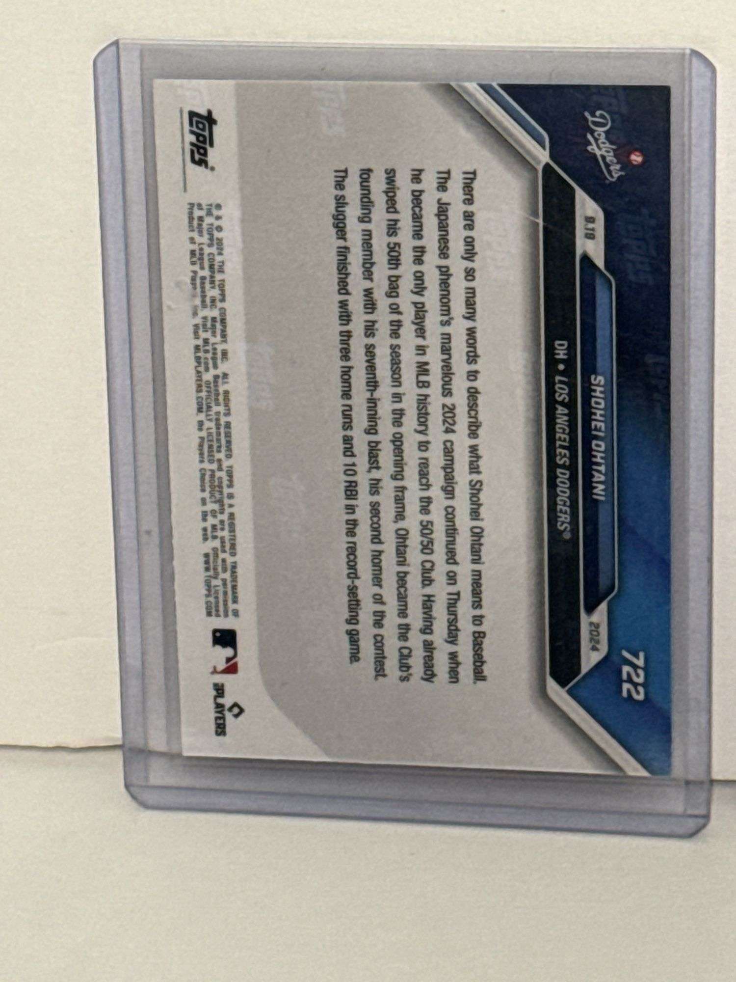 (2) 2024 Topps Now Shohei Ohtani 50/50 Club Cards