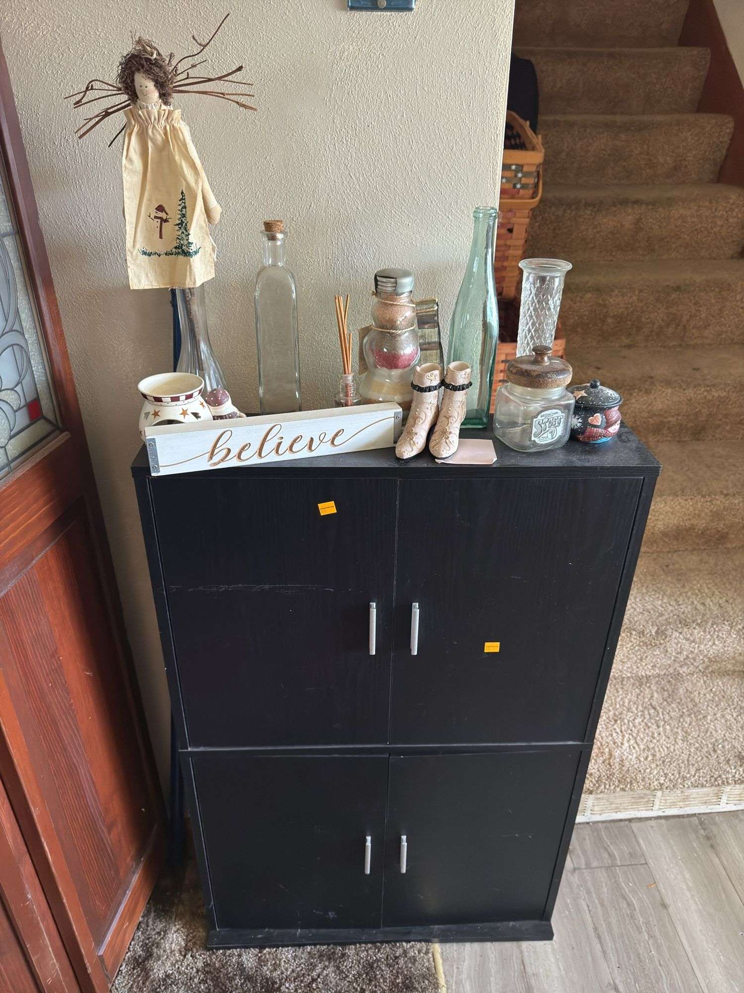 CABINET AND ITS CONTENTS PICTURED