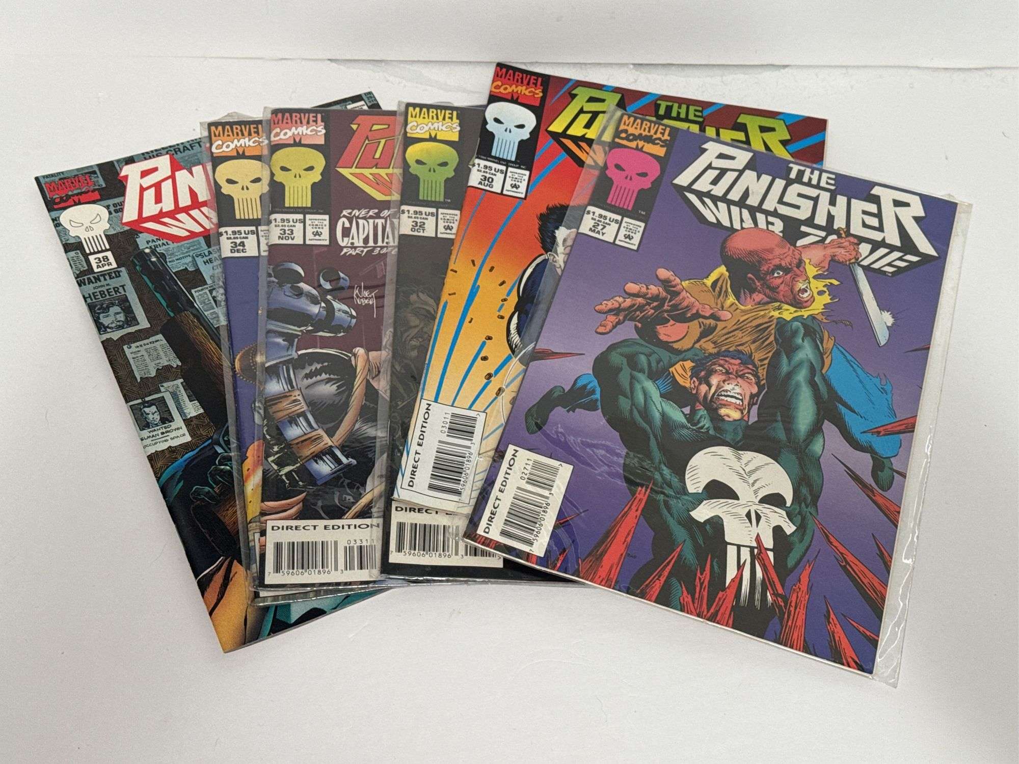 Marvel Comics The Punisher: War Zone Vol. 1 #’s 27, 30, 32, 33, 34 and 38