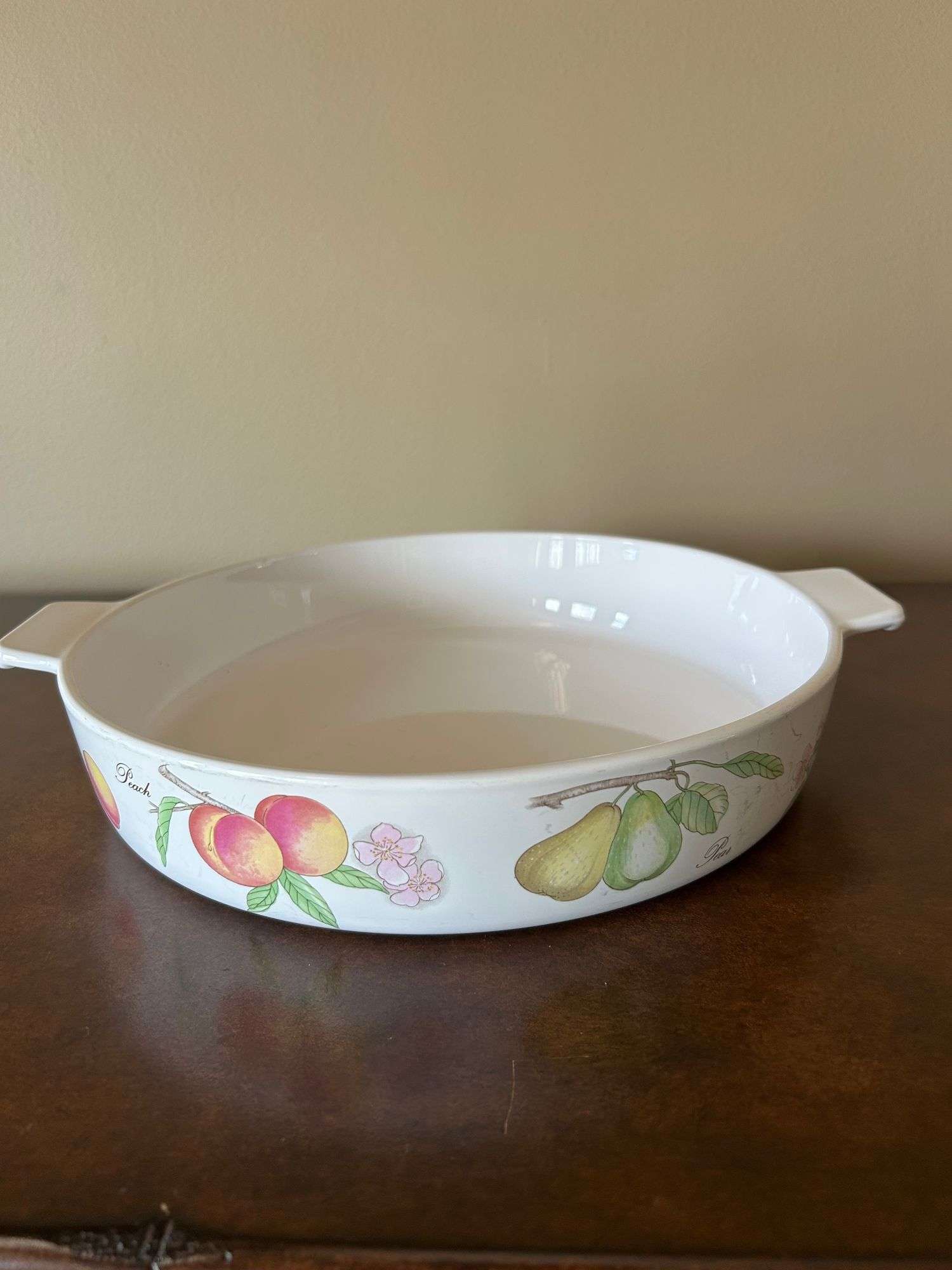 Narumi Neoceram Casserole Dish with Fruit Pattern