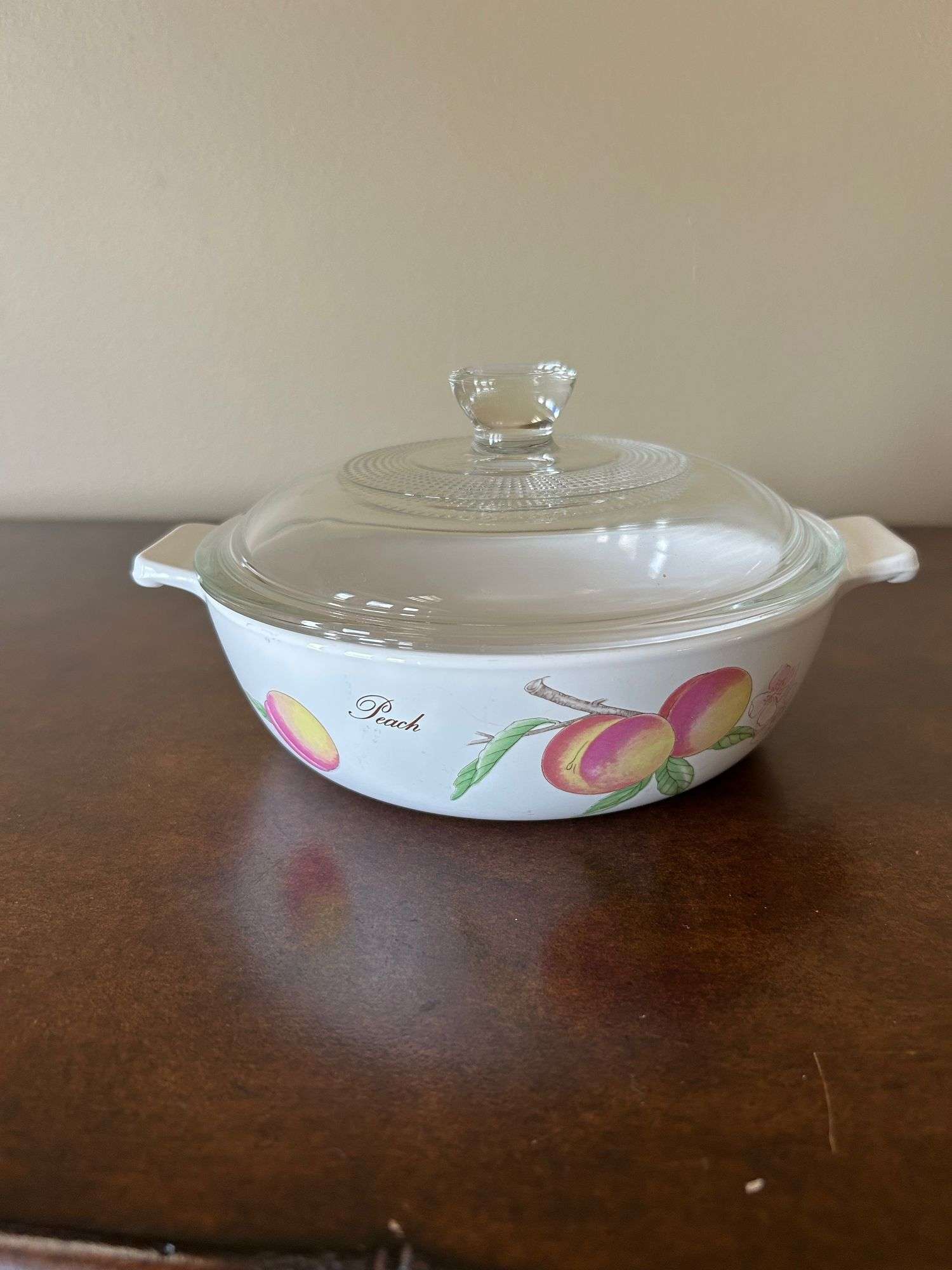 Narumi Neoceram Casserole Dish with Fruit Pattern and Lid