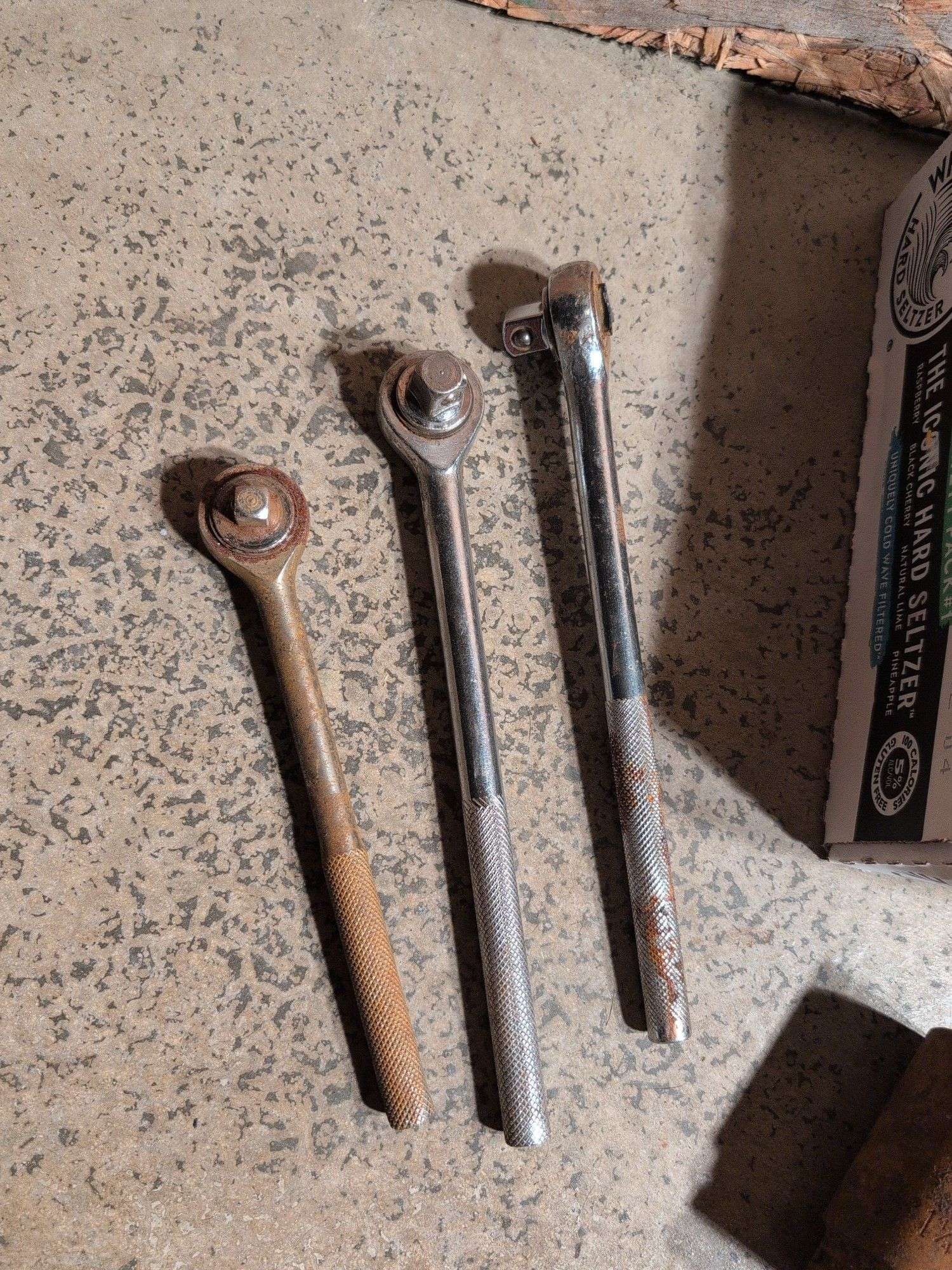 (3) socket wrenches and various sockets