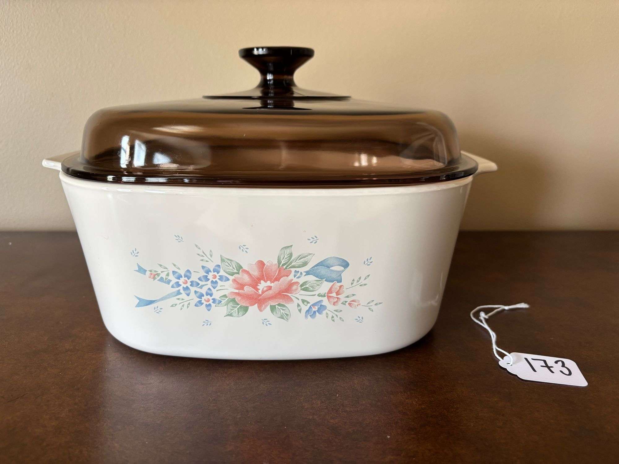 CorningWare Syphony Casserole Dish with Brown Lid