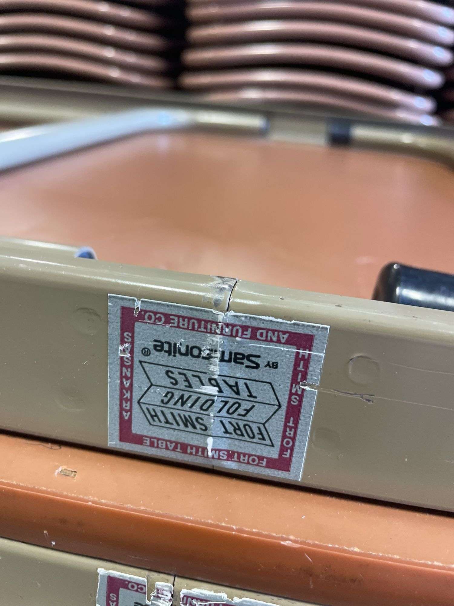 (4) Samsonite heavy duty tables - condition may vary