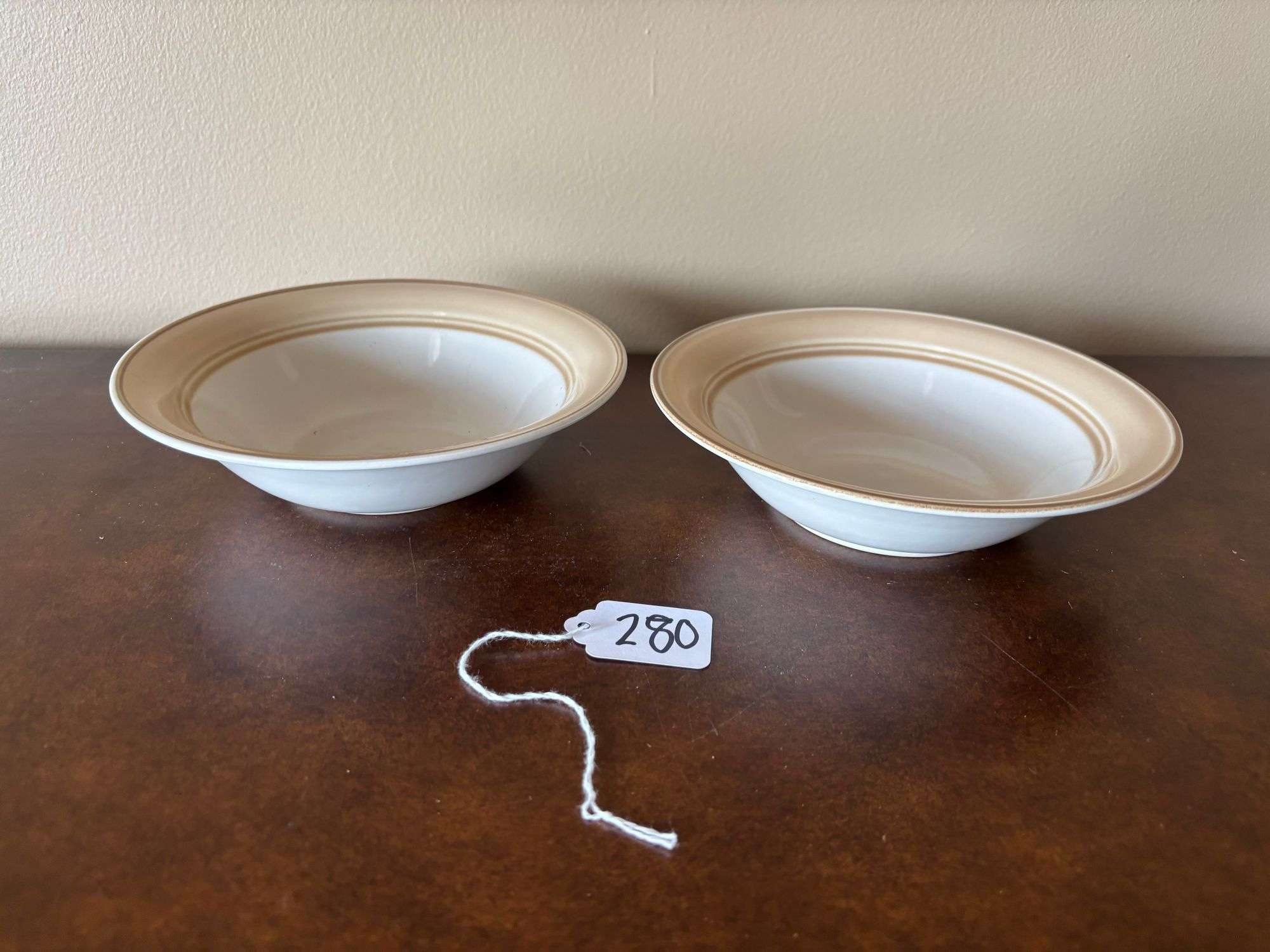 Crowning Fashion Fine Dinnerware - 2 Cereal/Soup Bowls