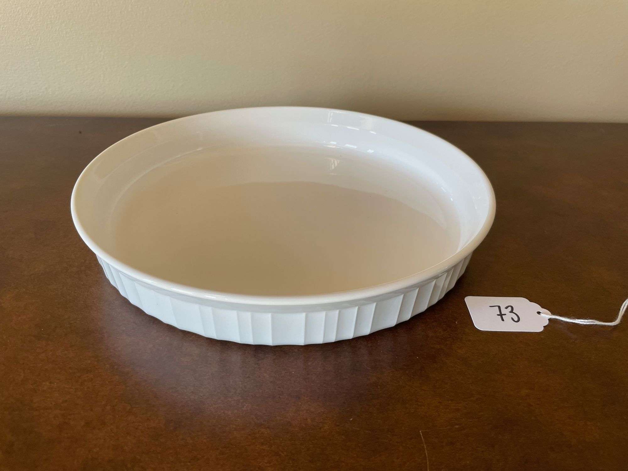 Corning Ware French White Quiche or Pie Plate