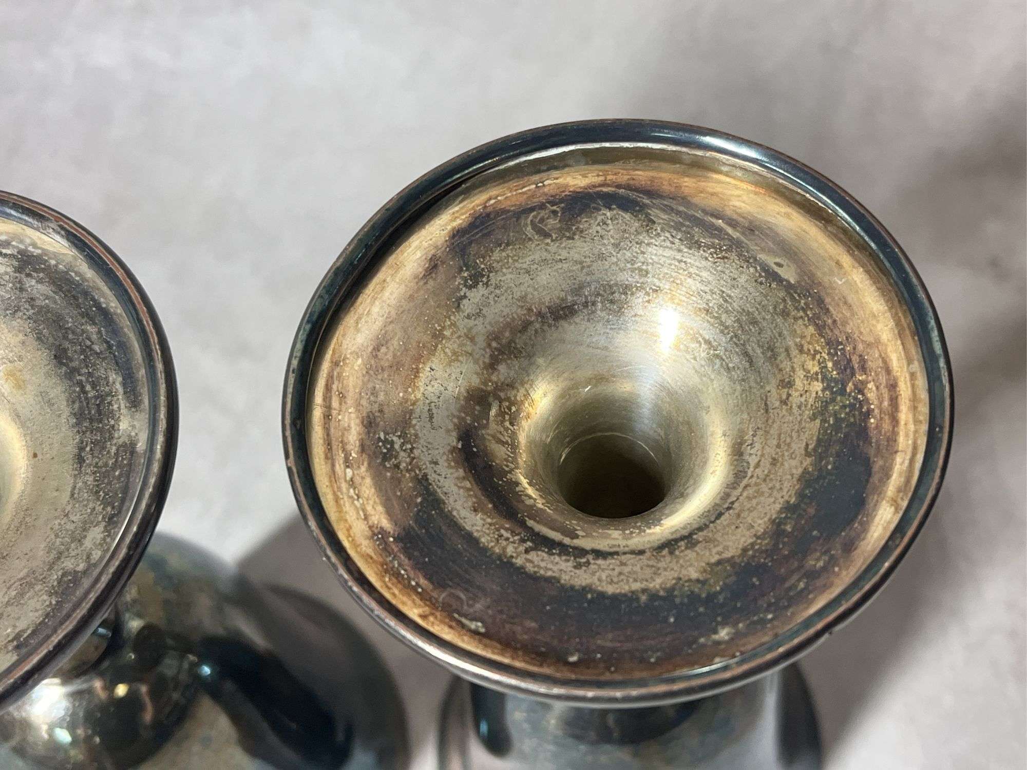 Wine Goblets, Possibly Sterling, 9 oz total weight