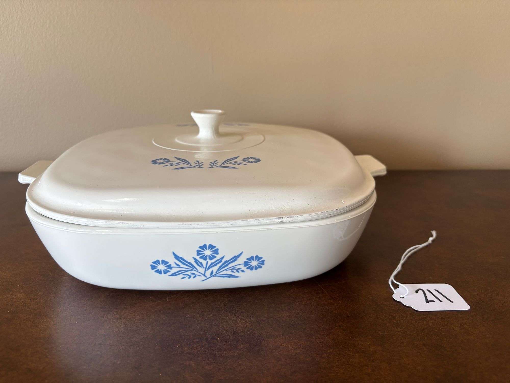 CorningWare Blue Cornflower Casserole Dish with the Blue Cornflower Lid