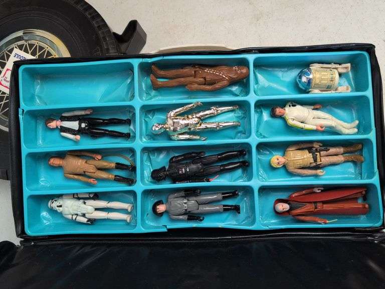 Star Wars action figures, Hot Wheels, and other figures and toys