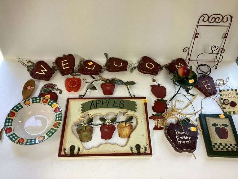 Assortment of Apple Decor