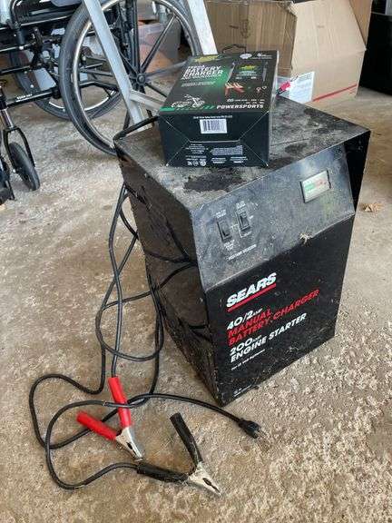 SEARS BATTERY CHARGER AND BATTERY MAINTAINER