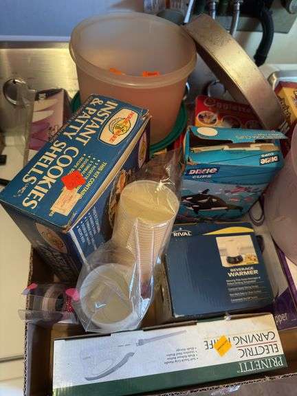 COUNTER ITEMS INCL. SODA-STREAM MACHINE AND BOTTLES, KITCHEN SUPPLIES, LAUNDRY DETERGENT AND MORE