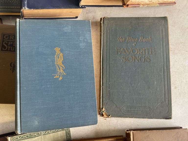 Milk crate of vintage books - see images