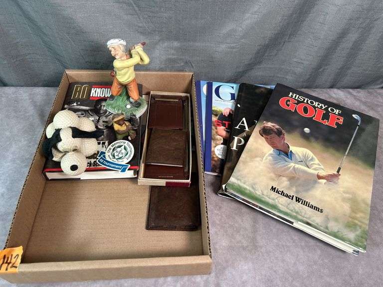 GOLF LOT- HAT, BOOKS & more