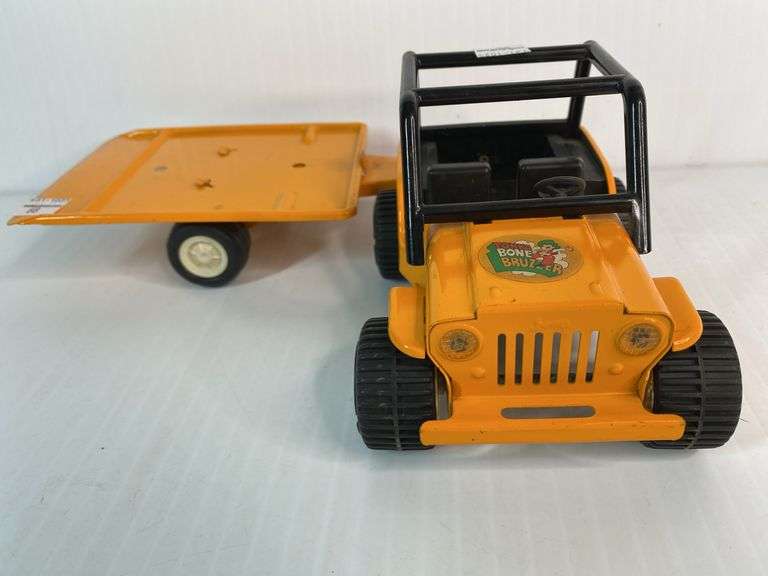 Tonka Bone Bruzzer Jeep & Trailer