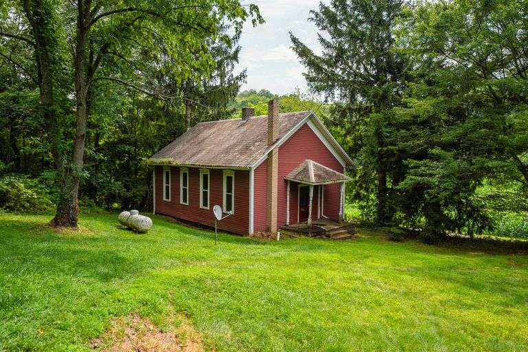 ABSOLUTE Rustic Schoolhouse Home on 2.3 Acres - Kaufman Realty & Auctions
