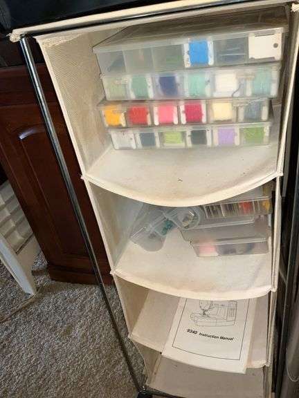 ORGANIZERS WITH CRAFT SUPPLIES